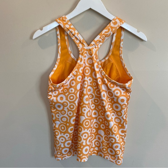 Nike Preformance Tennis Tank Top Racer Back Orange Womens Large Built In Bra - Picture 4 of 7